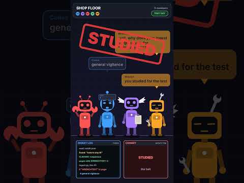 POV: you plant a trap for your AI — video poster